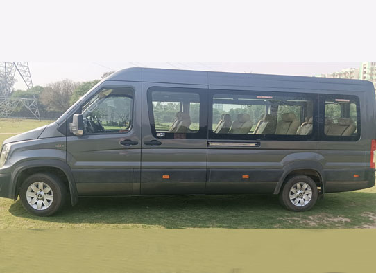 9 seater brand new model force urbania modified seats hire india