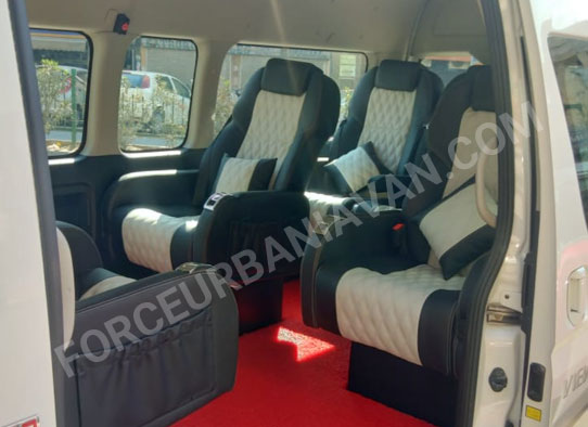 8 seater foton view imported mini van hire delhi