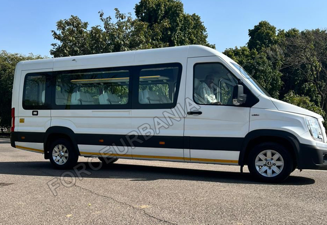 force urbania luxury van with 1x1 modified seats on rent in delhi