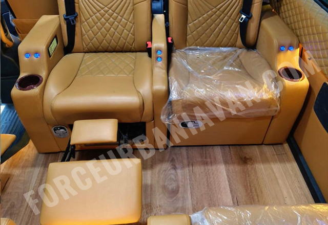 10+1 seater force urbania luxury van with modified seats hire in delhi